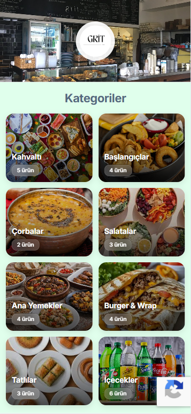 QR menü
